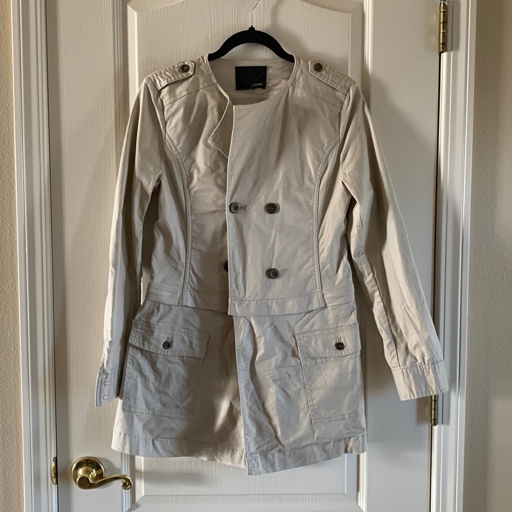 Women’s double breasted khaki coat